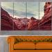 Design Art 'Vermilion Cliffs National Monument Park' 4 Piece Photographic Print on Wrapped Canvas Set Canvas in Red | 28 H x 48 W x 1 D in | Wayfair