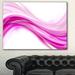 Design Art Abstract Waves - Wrapped Canvas Graphic Art Print Metal in Pink | 20 H x 40 W x 1 D in | Wayfair PT8215-40-20