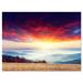 Design Art 'Colorful Clouds & Foggy Hills' Graphic Art on Wrapped Canvas in Red | 8 H x 12 W x 1 D in | Wayfair PT9641-12-8