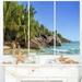 Design Art Anse Lazio Praslin Island Seychelles - 3 Piece Graphic Art on Wrapped Canvas Set Canvas in Blue/Green | 28 H x 36 W x 1 D in | Wayfair
