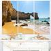 Design Art Wide Portugal Beach w/ Waters - 3 Piece Photographic Print on Wrapped Canvas Set Canvas in White | 28 H x 36 W x 1 D in | Wayfair