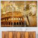 Design Art Great Roman Empire - 3 Piece Graphic Art on Wrapped Canvas Set Canvas in Brown | 28 H x 36 W x 1 D in | Wayfair PT6729-3P