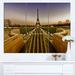 Design Art 'Beautiful View of Eiffel Tower' 3 Piece Photographic Print on Wrapped Canvas Set Canvas in Brown | 28 H x 36 W x 1 D in | Wayfair