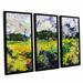 Darby Home Co Salisbury 3 Piece Framed Painting Print on Canvas Set Canvas in White/Brown | 36 H x 54 W x 2 D in | Wayfair DRBC2945 31558981