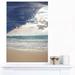 Design Art 'Heavy Clouds over Pacific Ocean' 3 Piece Photographic Print on Wrapped Canvas Set Canvas in Blue/Brown | 36 H x 28 W x 1 D in | Wayfair