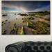 Design Art 'Furnas Virgin Beach Galicia Spain' - Wrapped Canvas Photograph Print Metal in Green | 16 H x 32 W x 1 D in | Wayfair PT14645-32-16