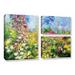 Darby Home Co Wild Sweetness 3 Piece Painting Print on Wrapped Canvas Set Canvas in Blue/Green/Yellow | 24 H x 36 W x 2 D in | Wayfair