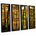 Darby Home Co Fall Colors 4 Piece Framed Photographic Print Set Metal in Brown/Green/Yellow | 24 H x 32 W x 2 D in | Wayfair DRBC7579 33263193