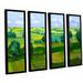 Darby Home Co Minnesota Fields 4 Piece Framed Painting Print on Canvas Set Metal in Green | 24 H x 32 W x 2 D in | Wayfair DRBC2889 31558830