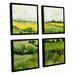 Darby Home Co Woolton 4 Piece Framed Painting Print on Canvas Set Canvas in White | 36 H x 36 W x 2 D in | Wayfair DRBC3038 31559271