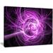 East Urban Home 'Wisps of Smoke Purple in ' Graphic Art Print on Canvas in Black | 12 H x 20 W x 1 D in | Wayfair EAAE8263 39320783