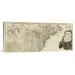 East Urban Home 'A New Map of North America, w/ the West India Islands (Northern Section), 1786' Print on Canvas & Fabric in White | Wayfair