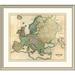 East Urban Home 'Composite: Europe, 1831' Framed Print Paper in Brown | 33 H x 38 W x 1.5 D in | Wayfair EASN4521 39508858