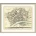 East Urban Home 'Frankfurt, Germany, 1837' Framed Print Paper in White | 36 H x 44 W x 1.5 D in | Wayfair EASN4308 39508127