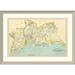 East Urban Home 'Connecticut: New Haven County South, 1893' Framed Print Paper in Blue | 31 H x 44 W x 1.5 D in | Wayfair EASN4405 39508466