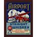 East Urban Home 'Airport Straight Whiskey' Framed Graphic Art Print' Framed Graphic Art Print Paper in Blue/Indigo | 18 H x 14 W x 1 D in | Wayfair