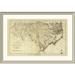 East Urban Home 'State of North Carolina, 1796' Framed Print Paper in Gray | 30 H x 44 W x 1.5 D in | Wayfair EASN3856 39506542