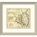 East Urban Home 'States of Maryland & Delaware, 1796' Framed Print Paper in Gray | 21 H x 24 W x 1.5 D in | Wayfair EASN4029 39507130