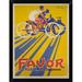 East Urban Home 'Favor Cycles Et Motos 1927' Framed Graphic Art Print Paper in Yellow | 16 H x 12 W x 1 D in | Wayfair EASN8591 39526043