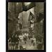 East Urban Home 'Wall Street Celebration as Germany Surrenders' Framed Photographic Print Paper in Gray | 16 H x 12 W x 1 D in | Wayfair