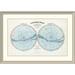 East Urban Home 'Planisphere Celeste, Hemisphere Austral, Hemisphere Boreal, 1892' Framed Print Paper in Blue | 30 H x 44 W x 1.5 D in | Wayfair