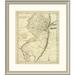 East Urban Home 'State of New Jersey, 1796' Framed Print Paper in Gray | 30 H x 26 W x 1.5 D in | Wayfair EASN3854 39506533