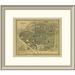 East Urban Home 'Brussels, Belgium, 1860 - Tea Stained' Framed Print Paper in Gray | 21 H x 24 W x 1.5 D in | Wayfair EASN4075 39507298