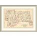 East Urban Home 'Connecticut: Hartford County South, 1893' Framed Print Metal in Gray | 32 H x 44 W x 1.5 D in | Wayfair EASN4399 39508447