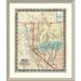 East Urban Home 'Nevada Territory, 1863' Framed Print Paper in Gray | 44 H x 37 W x 1.5 D in | Wayfair EASN3580 39505572