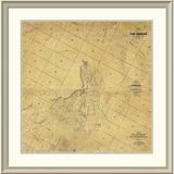 East Urban Home 'Map of the City of Los Angeles, 1857' Framed Print Paper in Brown | 38 H x 38 W x 1.5 D in | Wayfair EASN3731 39506108