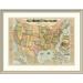 East Urban Home 'American Union Railroad Map of the United States, 1871' Framed Print Plastic | 34 H x 44 W x 1.5 D in | Wayfair EASN4525 39508874