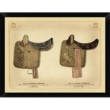 East Urban Home 'Saddles & Tack: Ladies Saddles I' Framed Graphic Art Print Paper | 12 H x 16 W x 1 D in | Wayfair EASN6309 39515676