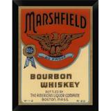 East Urban Home 'Marshfield Bourbon Whiskey' Framed Graphic Art Print Paper in Red | 12 H x 9 W x 1 D in | Wayfair EASN8145 39525555