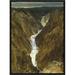 East Urban Home Lower Yellowstone Falls & Grand Canyon of Yellowstone Np, Wyoming - Picture Frame Photograph Art Print on Canvas in Brown | Wayfair