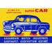 Buyenlarge 'Super Car' Vintage Advertisement in White | 24 H x 36 W x 1.5 D in | Wayfair 0-587-25949-3C2436