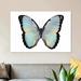 East Urban Home Blue Hue Butterfly by Julia Bosco - Gallery-Wrapped Canvas Giclee Print Canvas, in Black/Blue/Gray | 12 H x 18 W x 1.5 D in | Wayfair