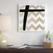 East Urban Home Plus-Bold Gold Chevron by 5by5collective - Gallery-Wrapped Canvas Giclée Print Canvas, in Black/Brown/White | Wayfair