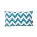 Ebern Designs Mayhew Rectangular Outdoor Lumbar Pillow Polyester/Polyfill blend in Green/Blue/White | 11.5 H x 18.5 W x 6 D in | Wayfair