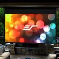 Elite Screens Yard Master Series Outdoor Electric Wall Projection Screen in White | 49 H x 87.2 W in | Wayfair OMS100H-ELECTRIC