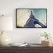 East Urban Home 'Paris Eiffel Tower Vintage View from Ground' Framed Photographic Print on Wrapped Canvas in Blue/Gray | Wayfair ERNH6912 46727623