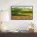 East Urban Home 'Golf Course w/ Wooden Path' Framed Photographic Print on Wrapped Canvas in Brown/Green | 14 H x 22 W x 1 D in | Wayfair