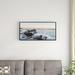 East Urban Home 'Bay of Biscay White Waves Hitting Beach' Framed Photographic Print on Wrapped Canvas Metal in Gray | 30 H x 40 W x 1.5 D in | Wayfair