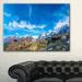 Design Art Alps Mountains in Switzerland Photographic Print on Wrapped Canvas Metal in Blue/White | 30 H x 40 W x 1 D in | Wayfair PT11158-40-30