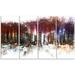 Design Art Metal 'Nightlife Cityscape' Graphic Art Metal in Brown/White | 28 H x 48 W x 1 D in | Wayfair MT3317-271