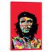 East Urban Home 'Che' Graphic Art on Wrapped Canvas Metal in Black/Orange/Red | 40 H x 26 W x 1.5 D in | Wayfair ESTN6917 40496209