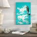 East Urban Home 'Optimist' Graphic Art on Wrapped Canvas in Blue/Green/White | 18 H x 12 W x 1.5 D in | Wayfair ESTN7513 40500205