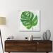 East Urban Home Single Leaf Play II - Wrapped Canvas Print Canvas in Gray/Green | 37.63 H x 37.63 W x 1.5 D in | Wayfair
