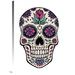 East Urban Home Sugar Skull IVv by Janelle Penner - Wrapped Canvas Graphic Art Print Canvas in White | 36 H x 25.56 W x 1.5 D in | Wayfair
