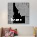 East Urban Home Idaho by Luke Wilson - Gallery-Wrapped Canvas Giclee Print Canvas, Cotton in Black/Gray/White | 12 H x 12 W x 1.5 D in | Wayfair