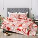 East Urban Home Heather Dutton 3 Piece Comforter Set Microfiber in Red | Queen | Wayfair ETHH4434 45553199